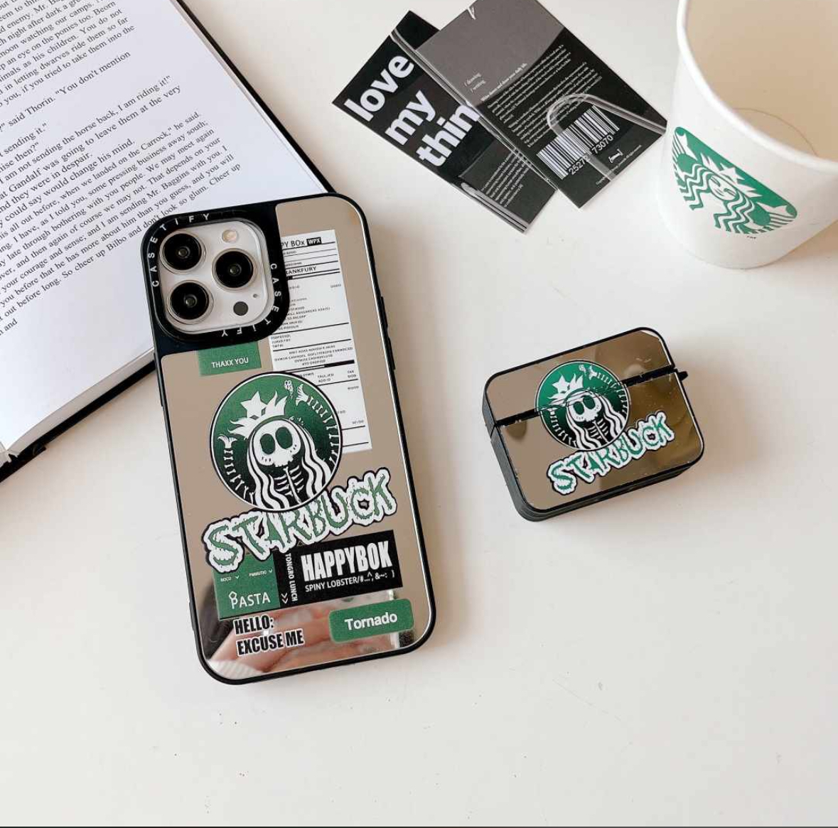 قاب گوشی آیینه ای ghost استارباکس آیفون