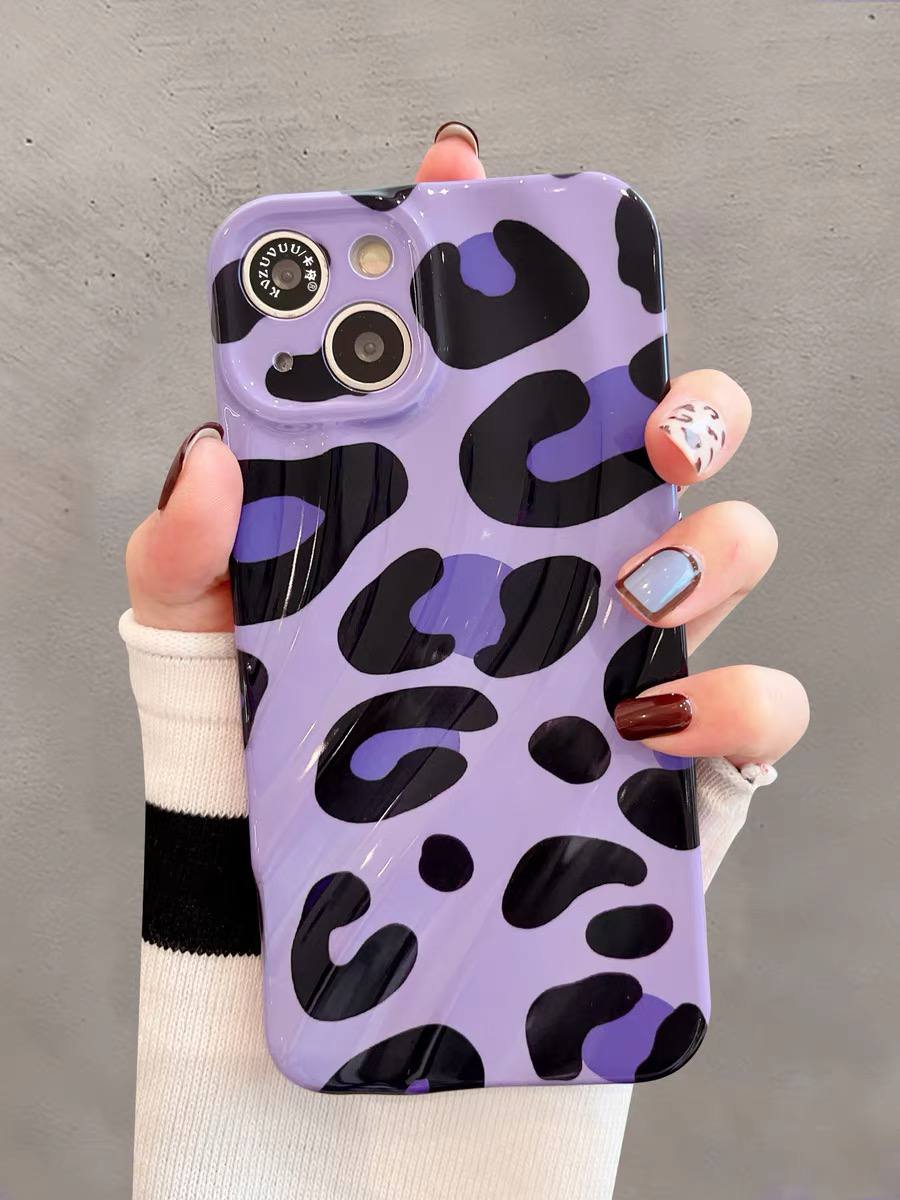 قاب گوشی Purple Leopard آیفون