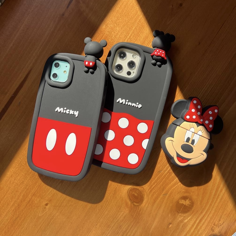 قاب گوشی آیفون میکی و مینی micky & minnie سیلیکونی