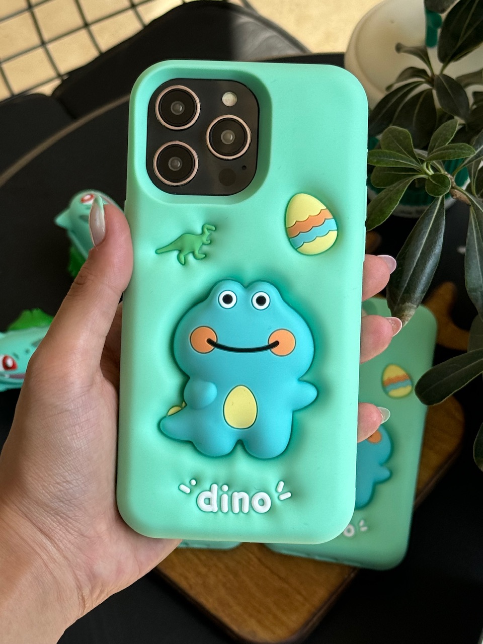 قاب آیفون Dino سیلیکونی برجسته