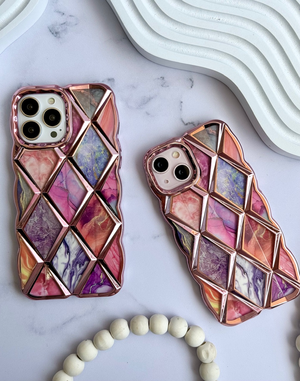 قاب موبایل آیفون Rose Diamond