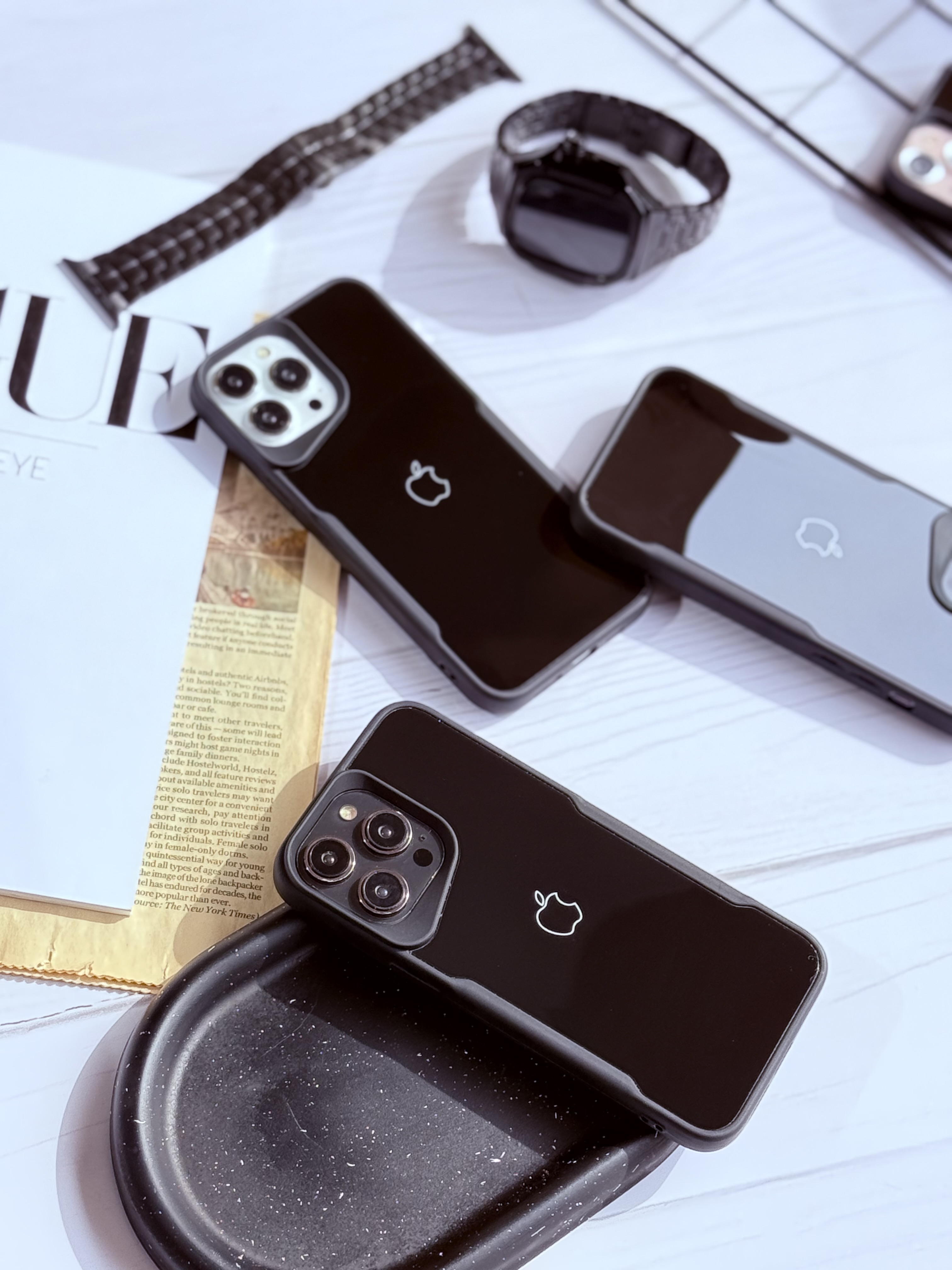 گارد موبایل آیفون Apple Glossy Black