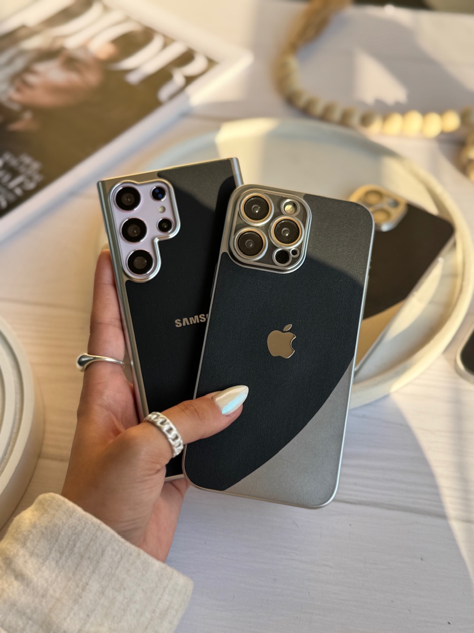 قاب موبایل آیفون متالیکا