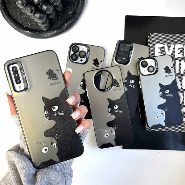 کاور گوشی آیفون black cat