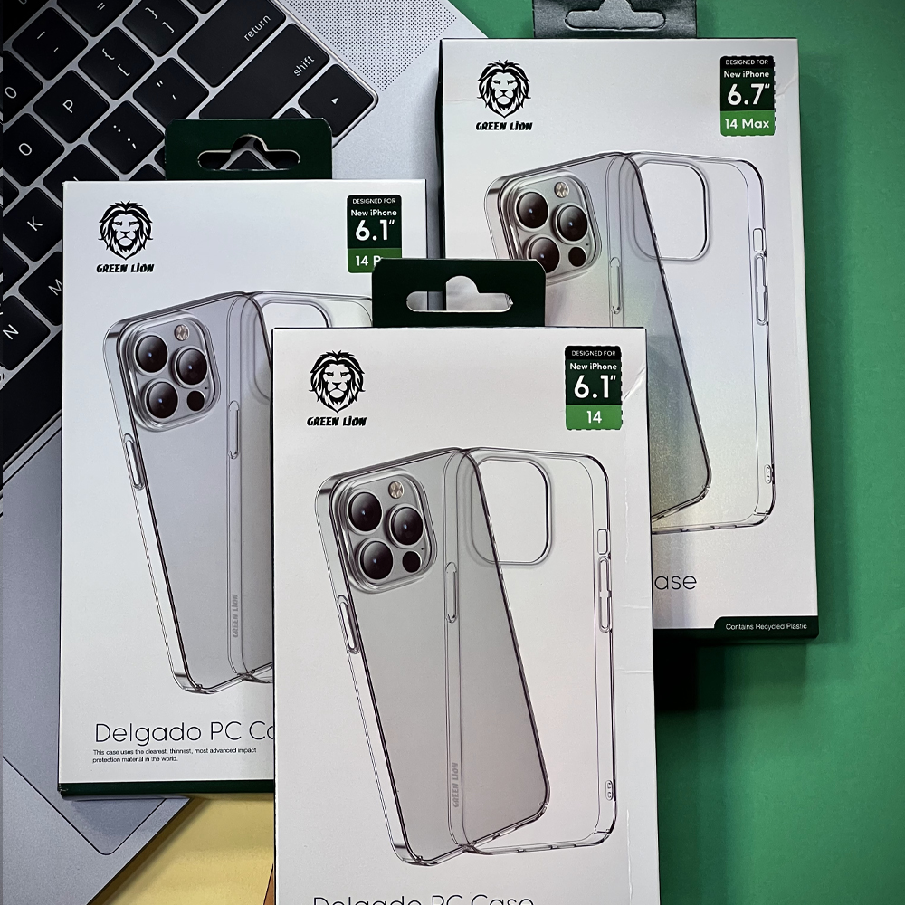قاب آیفون شفاف گرین Green مدل Delgado PC Case