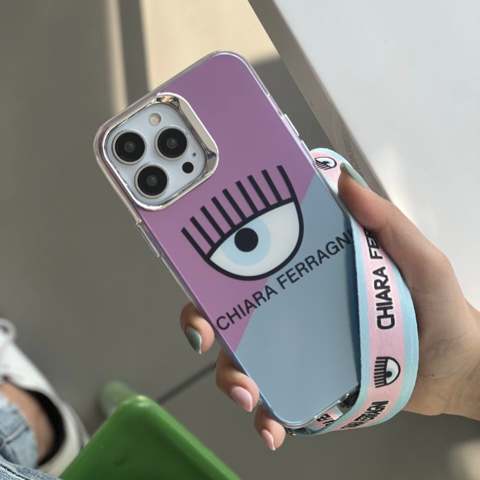 قاب گوشی آیفون Chiara Ferragni هلوگرامی دو رنگ