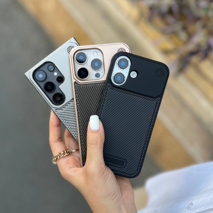 کاور گوشی سامسونگ LEATHER METAL LUXURY