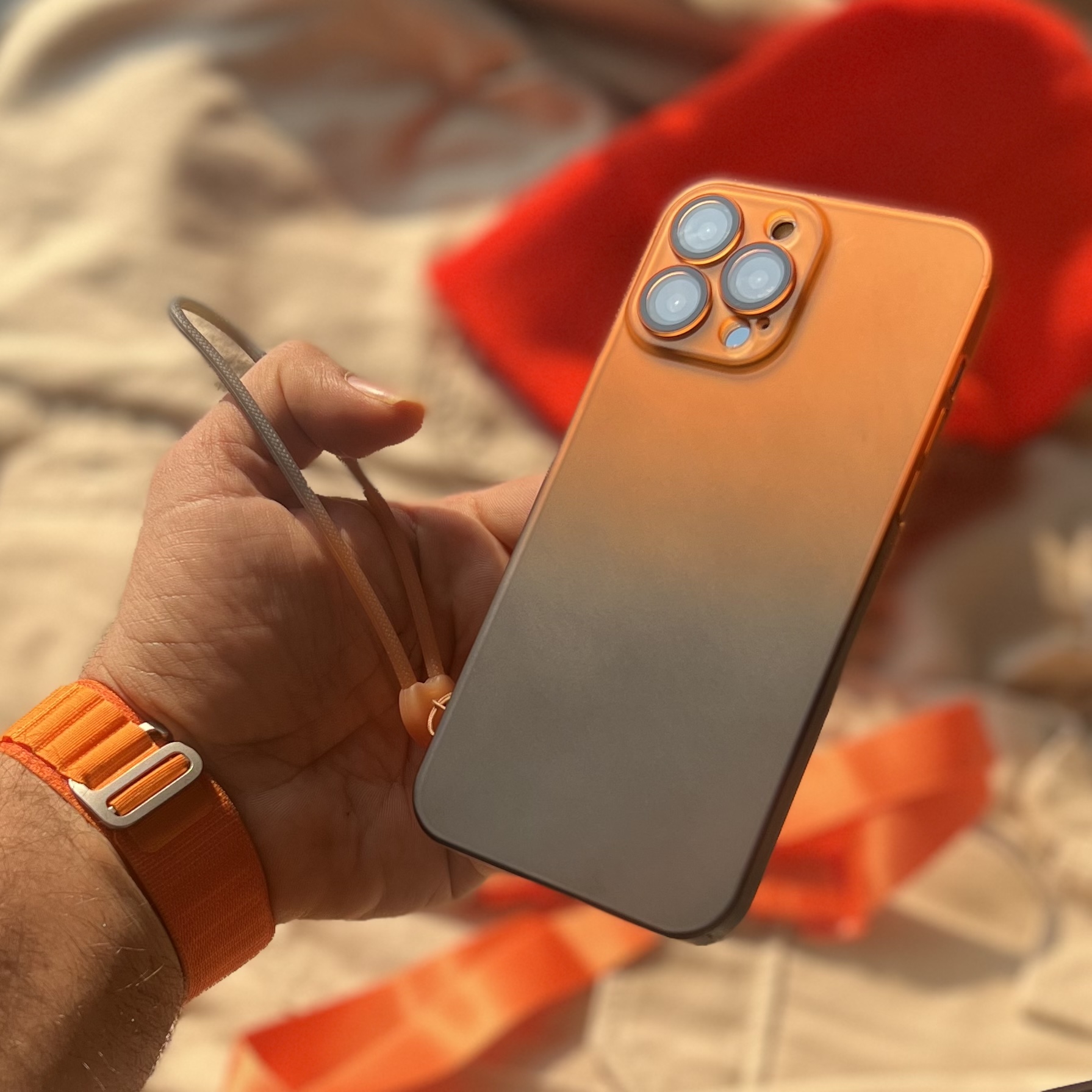 قاب گوشی آیفون air skin orange
