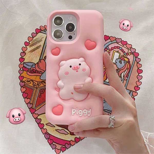 گارد گوشی آیفون خوک صورتی