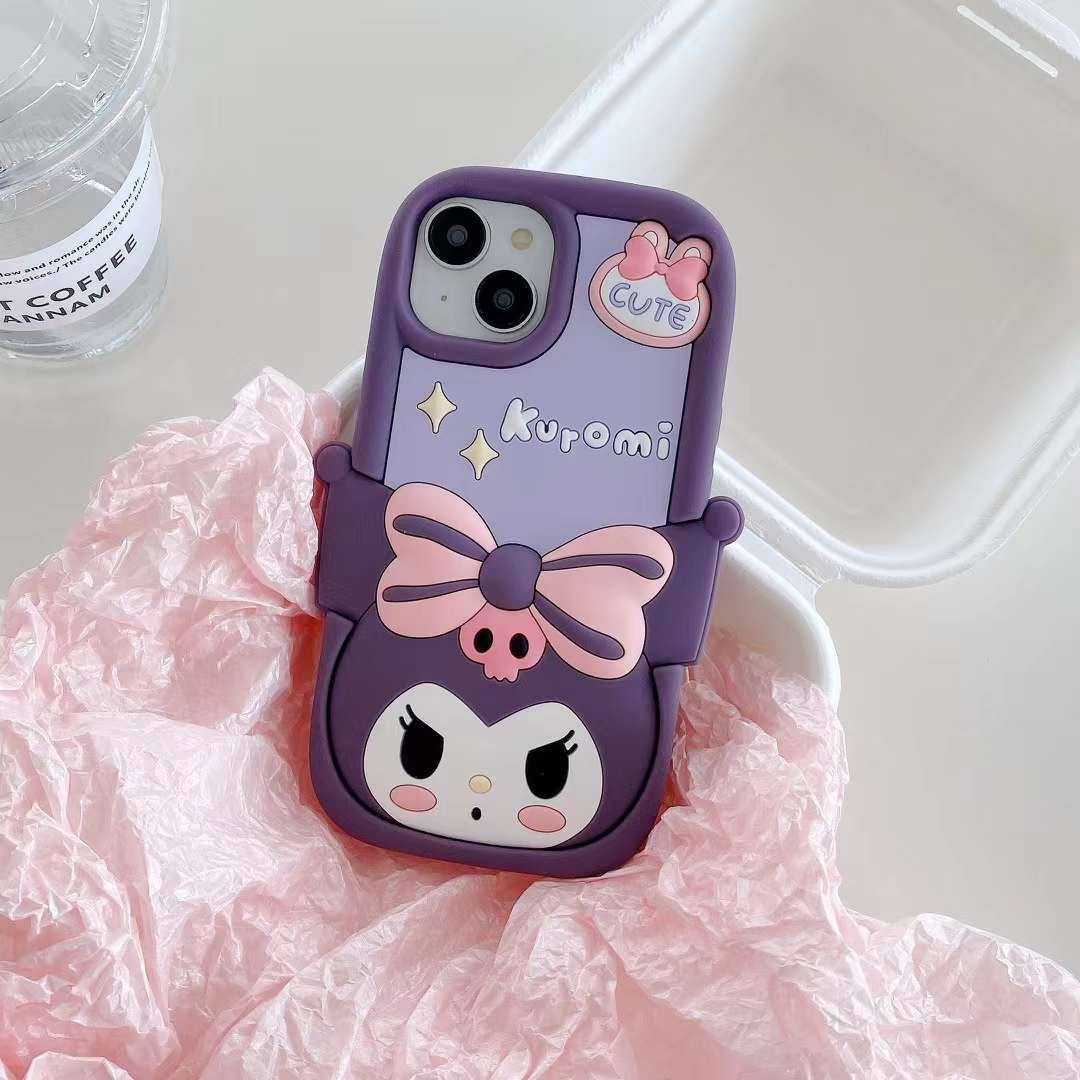 قاب گوشی آیفون سیلیکونی Kuromi Cute