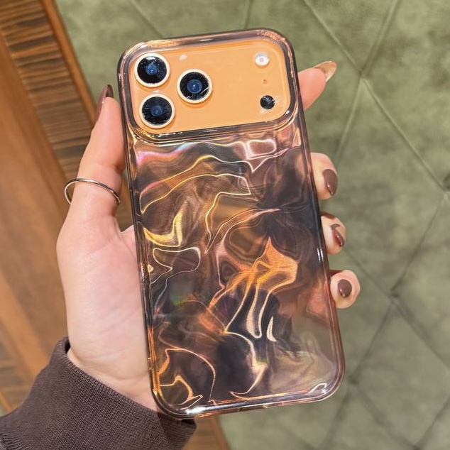 کاور گوشی آیفون wave brown