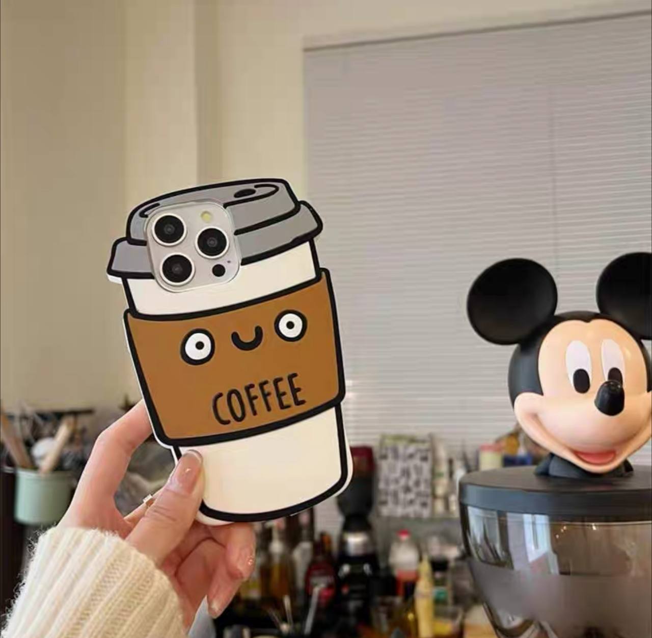 قاب موبایل آیفون coffee ☕️کافی سیلیکونی