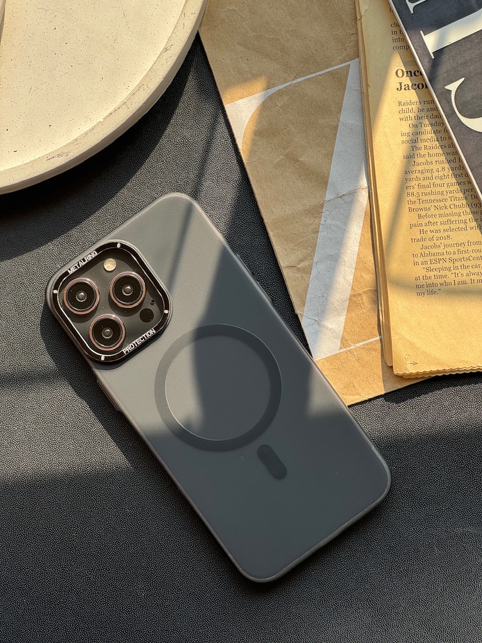 قاب موبایل آیفون Metal Ring with MagSafe
