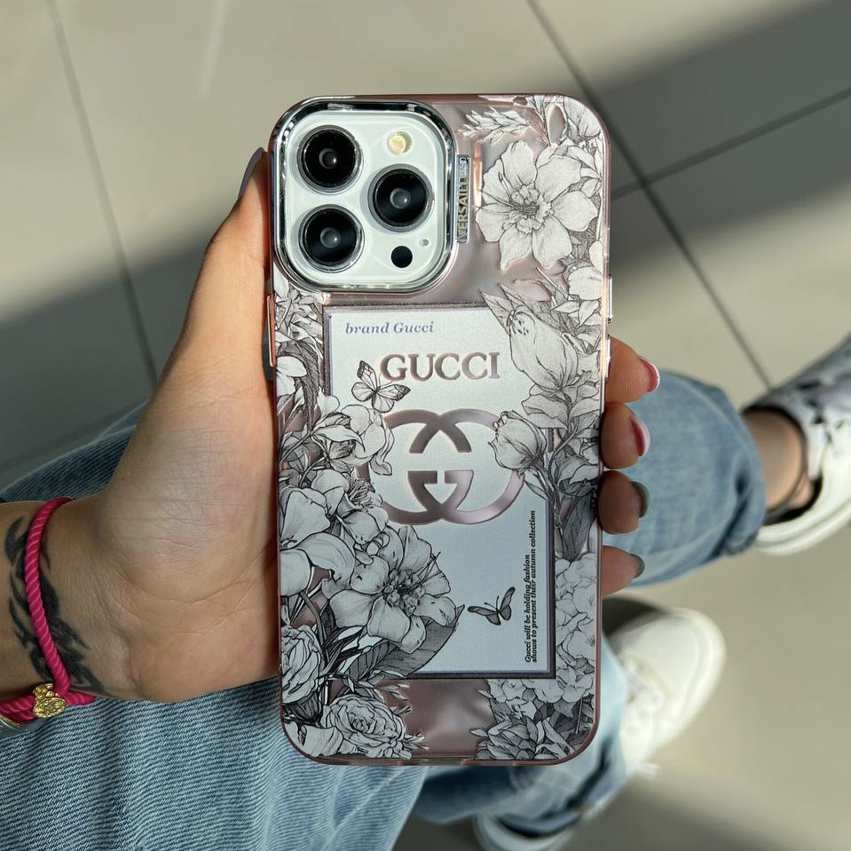 قاب گوشی آیفون گل مینیاتوری Gucci