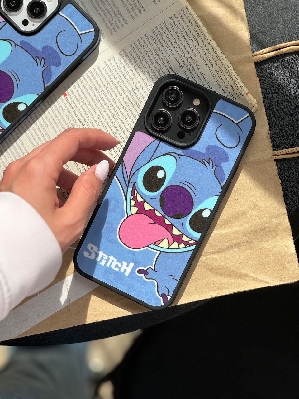 کاور موبایل آیفون Blue Stitch