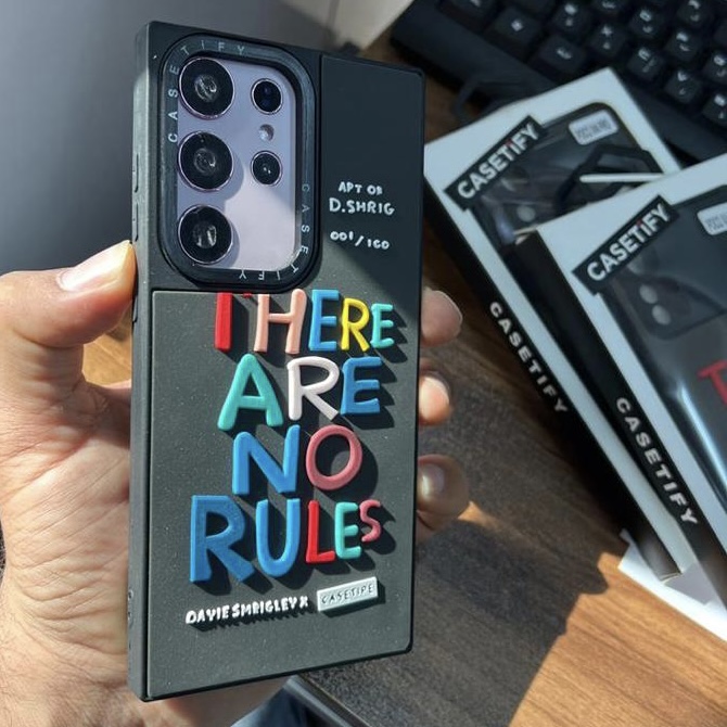 قاب گوشی شیائومی No Rules متن برجسته