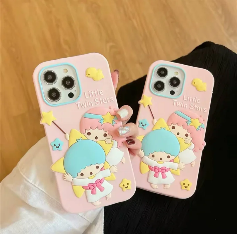 قاب گوشی آیفون little twin stars سیلیکونی