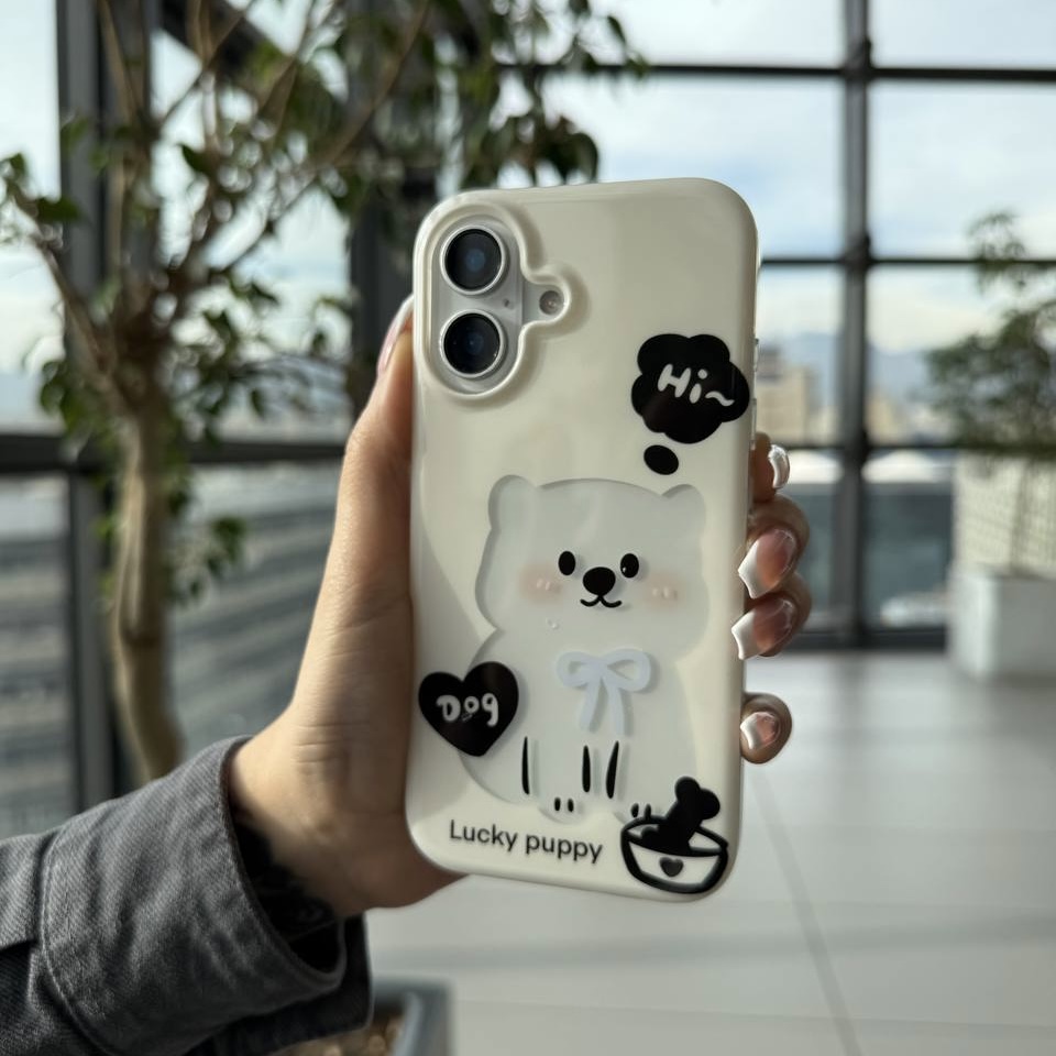قاب گوشی آیفون Hi lucky puppy