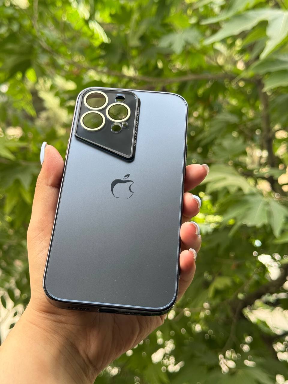 قاب گوشی آیفون پی وی دی مشکی Black pvd case