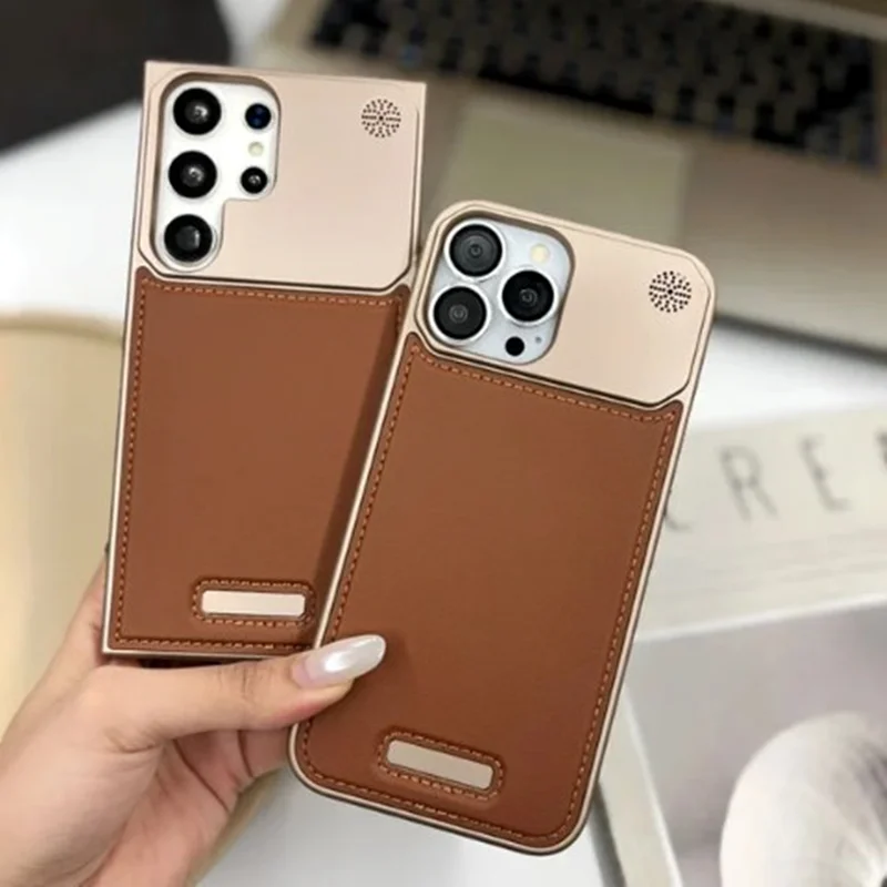 کاور گوشی آیفون Leather metal
