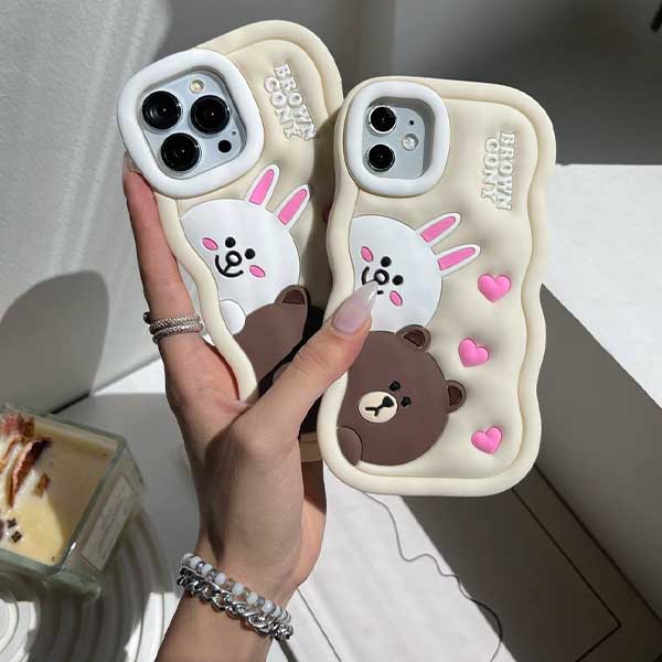 گارد موبایل آیفون brown cony