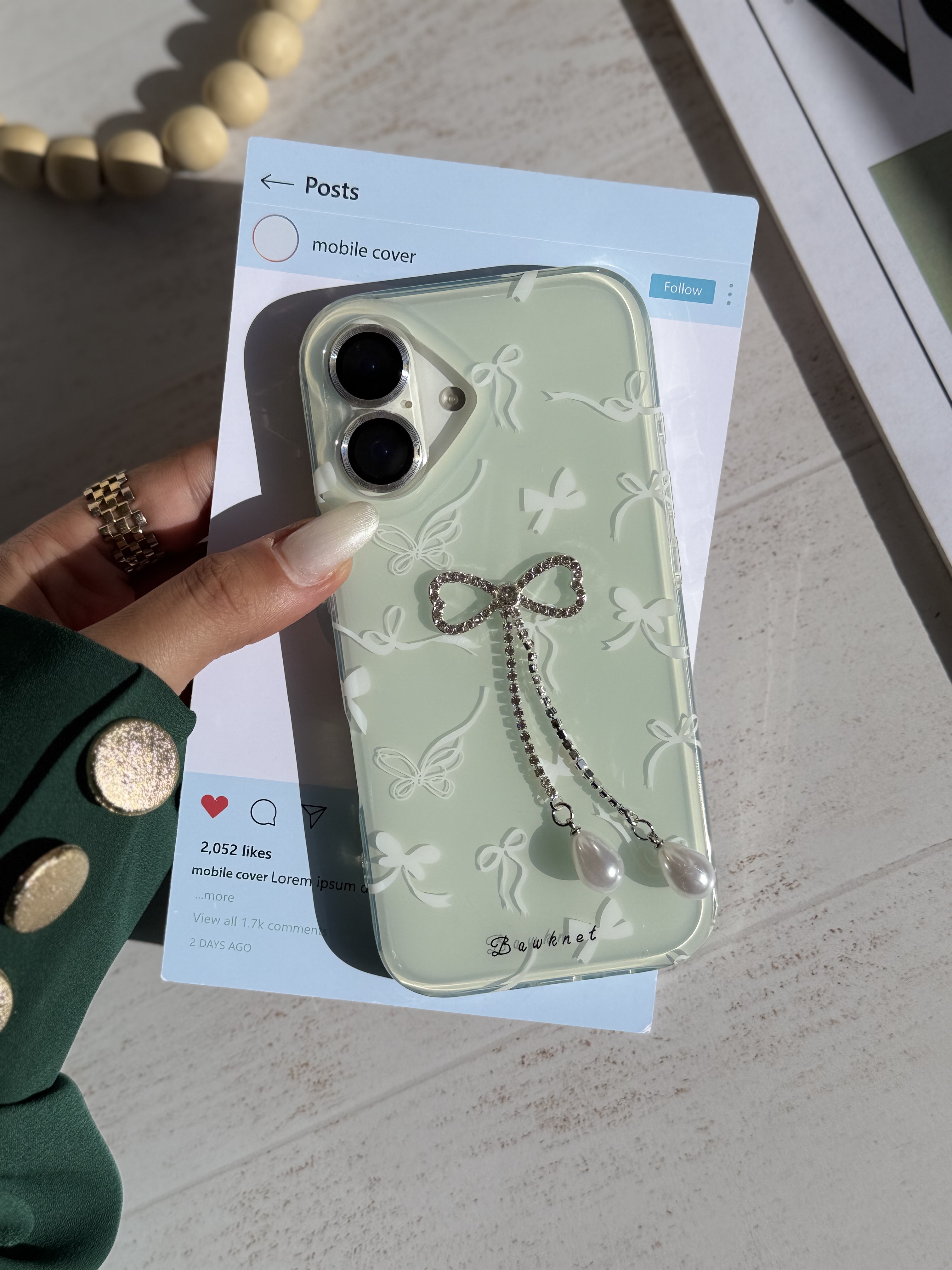 کاور گوشی آیفون Green bow