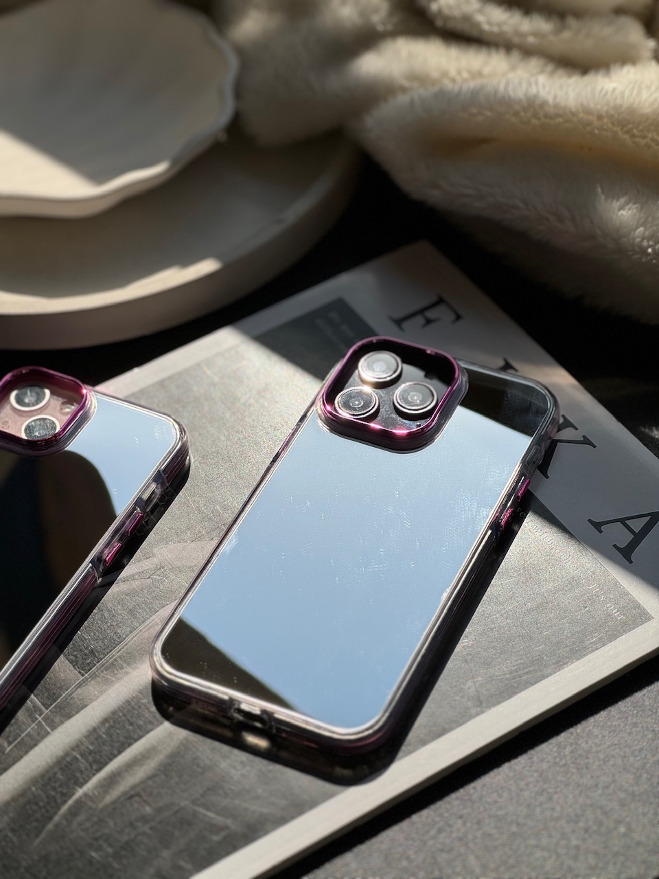 قاب گوشی آیفون Pink Mirror
