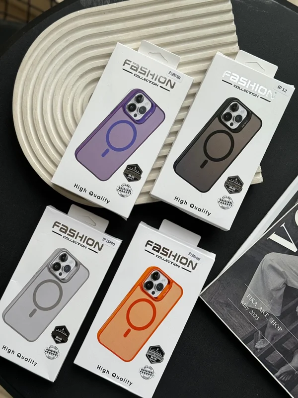 قاب گوشی آیفون Matte CasePro Lens with MagSafe استند شو با لنز رینگی
